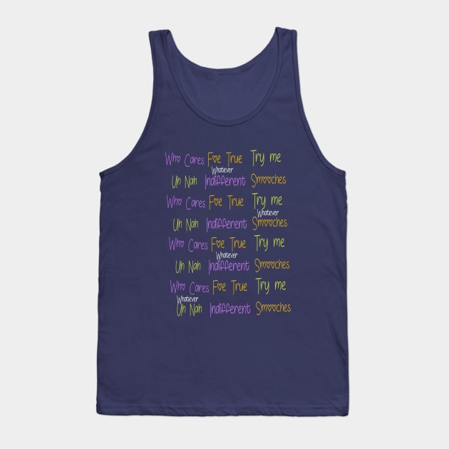 I heart my bobo's (text) yellow purple orange Tank Top by A6Tz